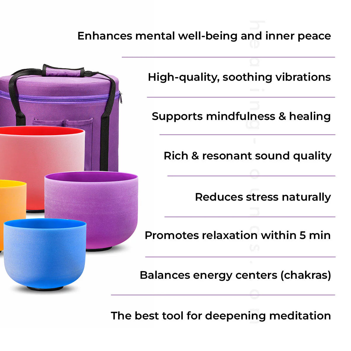 B Note Crystal Singing Bowl - Crown Chakra Meditation Bowl