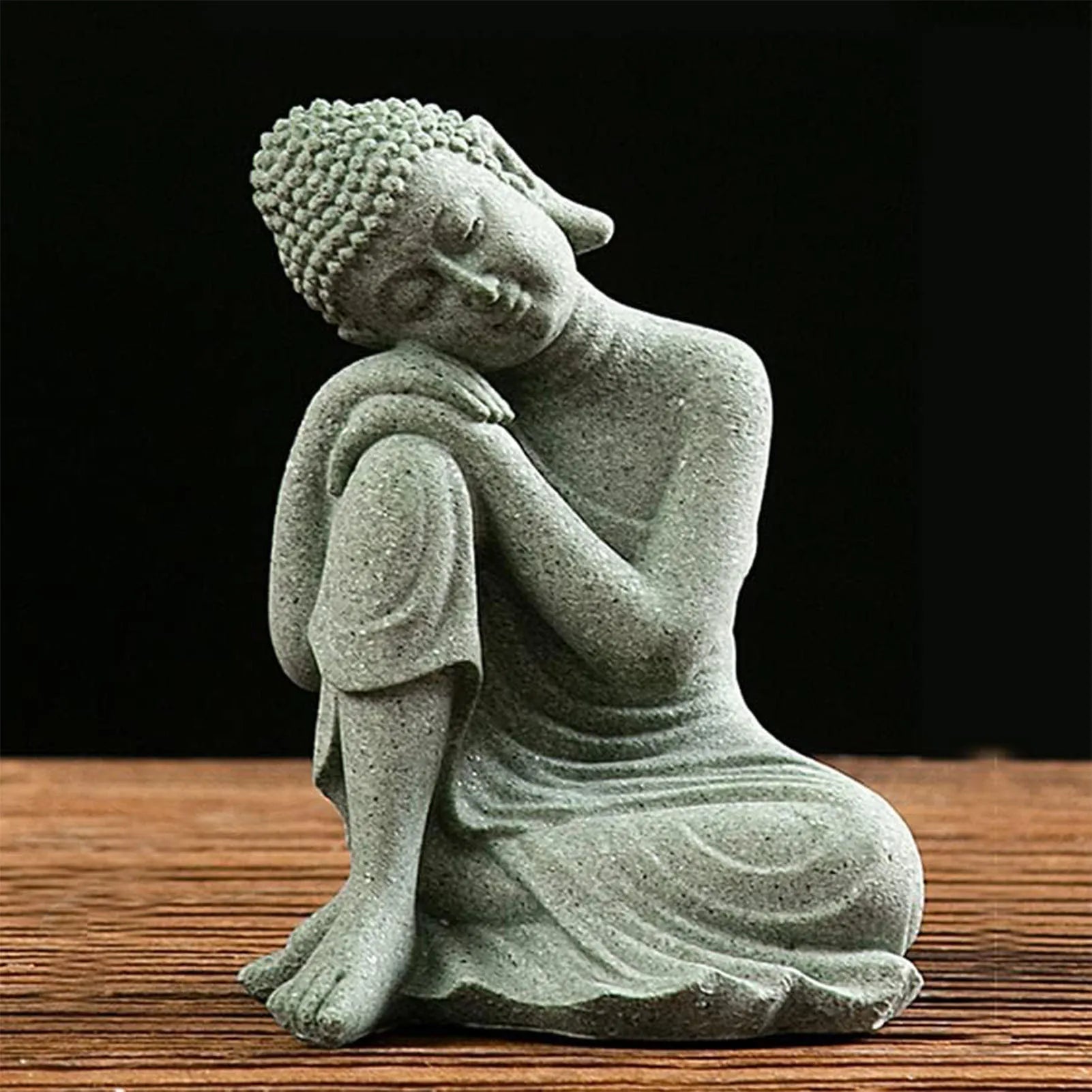 Meditating Buddha Statue Sculpture Creative Craft Tabletop Statue for Birthday Gifts New Year'S Gifts