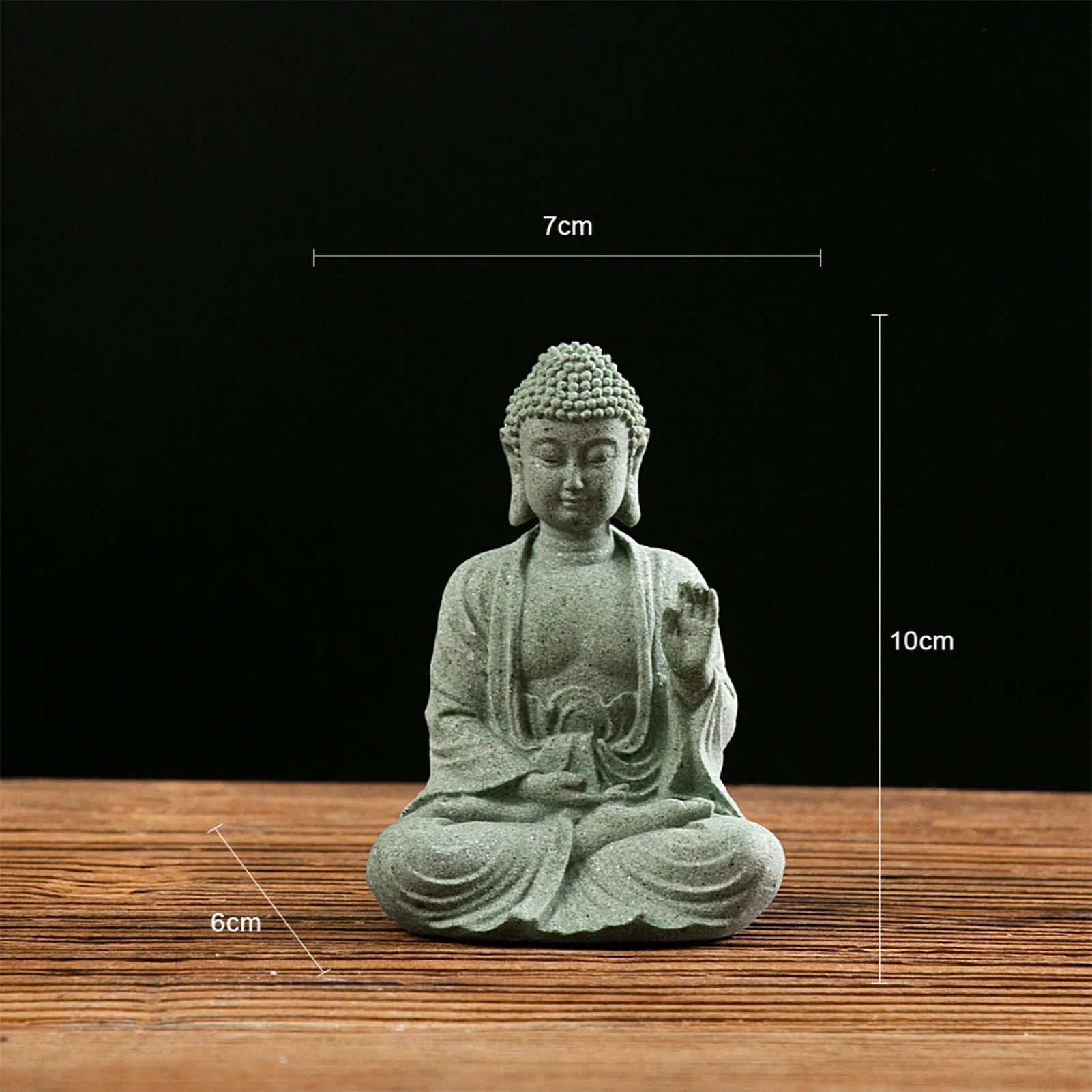 Meditating Buddha Statue Sculpture Creative Craft Tabletop Statue for Birthday Gifts New Year'S Gifts