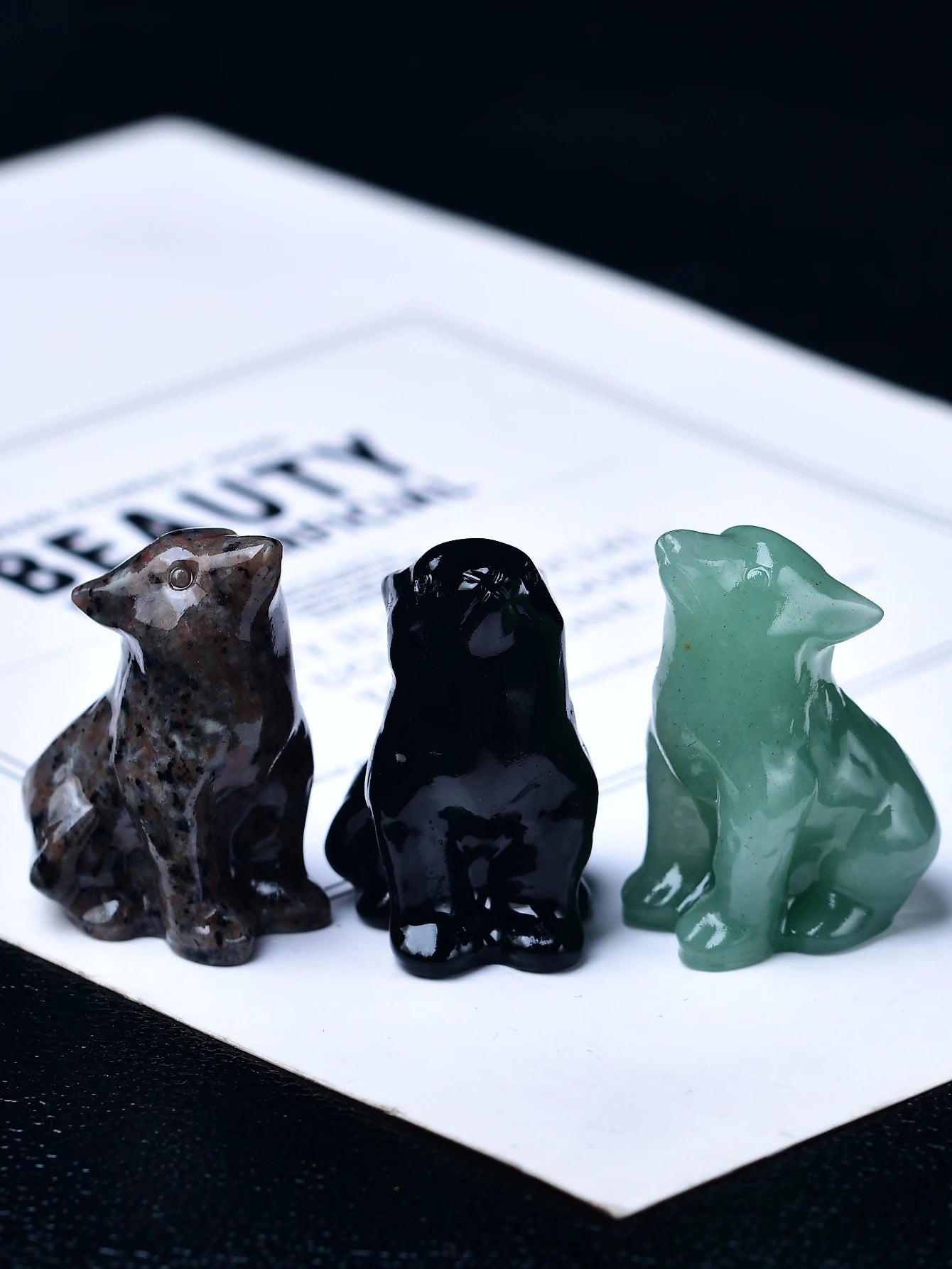 Natural Crystal Carved Wolf, a Perfect Choice for Home Decoration as a Crystal Gift Ornament, a Great Option for Healing Crystal