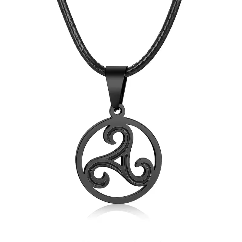 Men'S OM Necklace round Ohm Pendant Adjustable Yoga Spiritual Jewelry