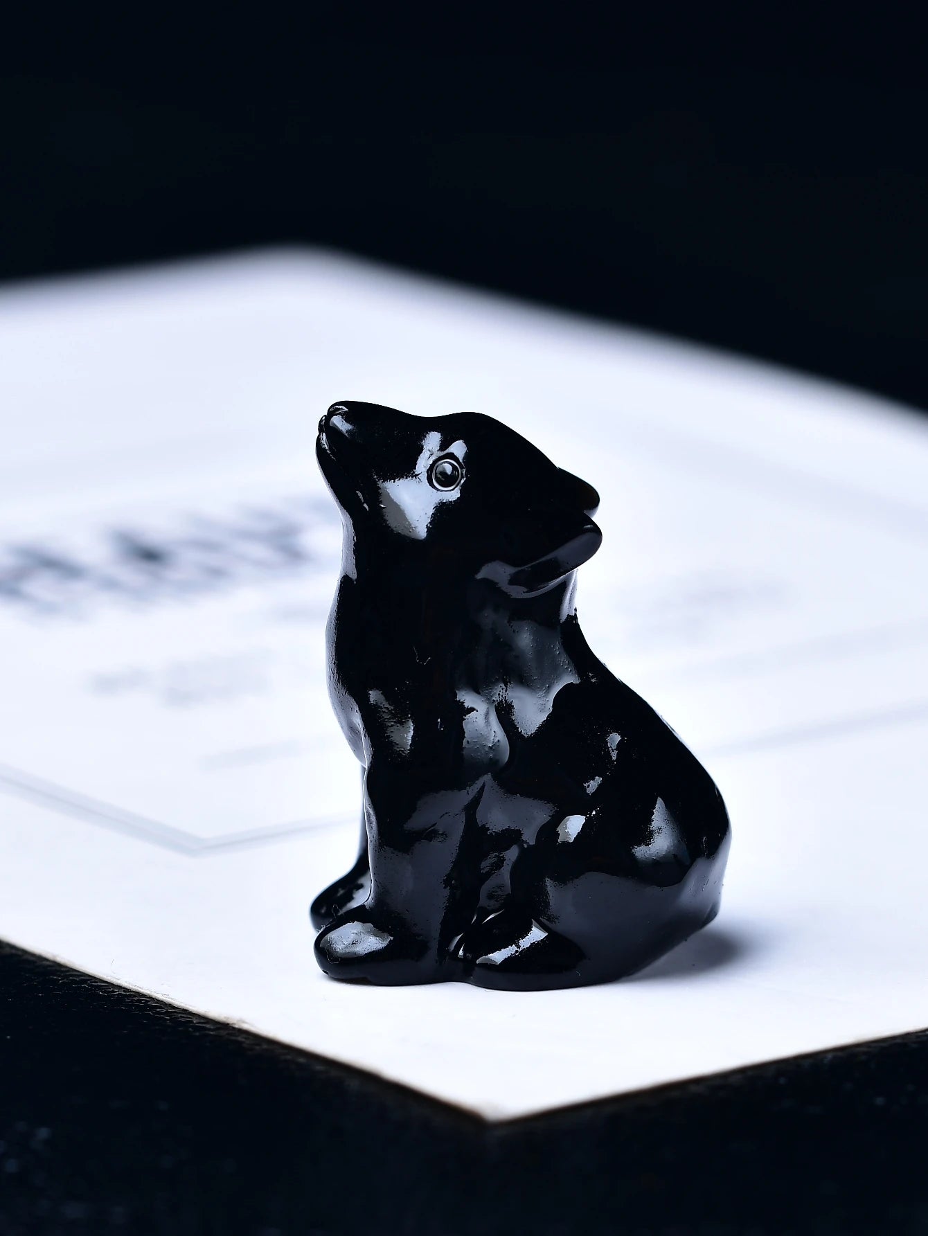 Natural Crystal Carved Wolf, a Perfect Choice for Home Decoration as a Crystal Gift Ornament, a Great Option for Healing Crystal