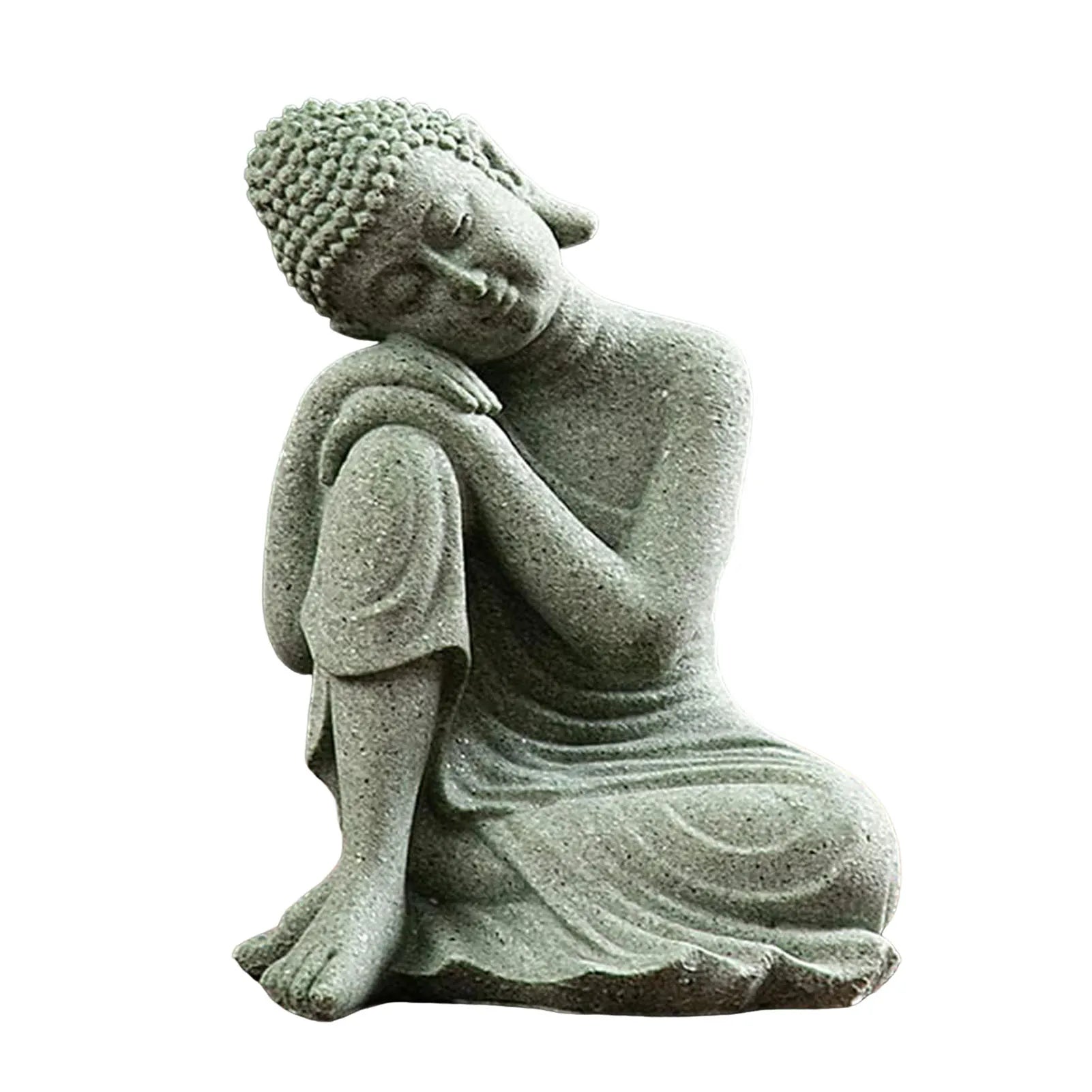 Meditating Buddha Statue Sculpture Creative Craft Tabletop Statue for Birthday Gifts New Year'S Gifts