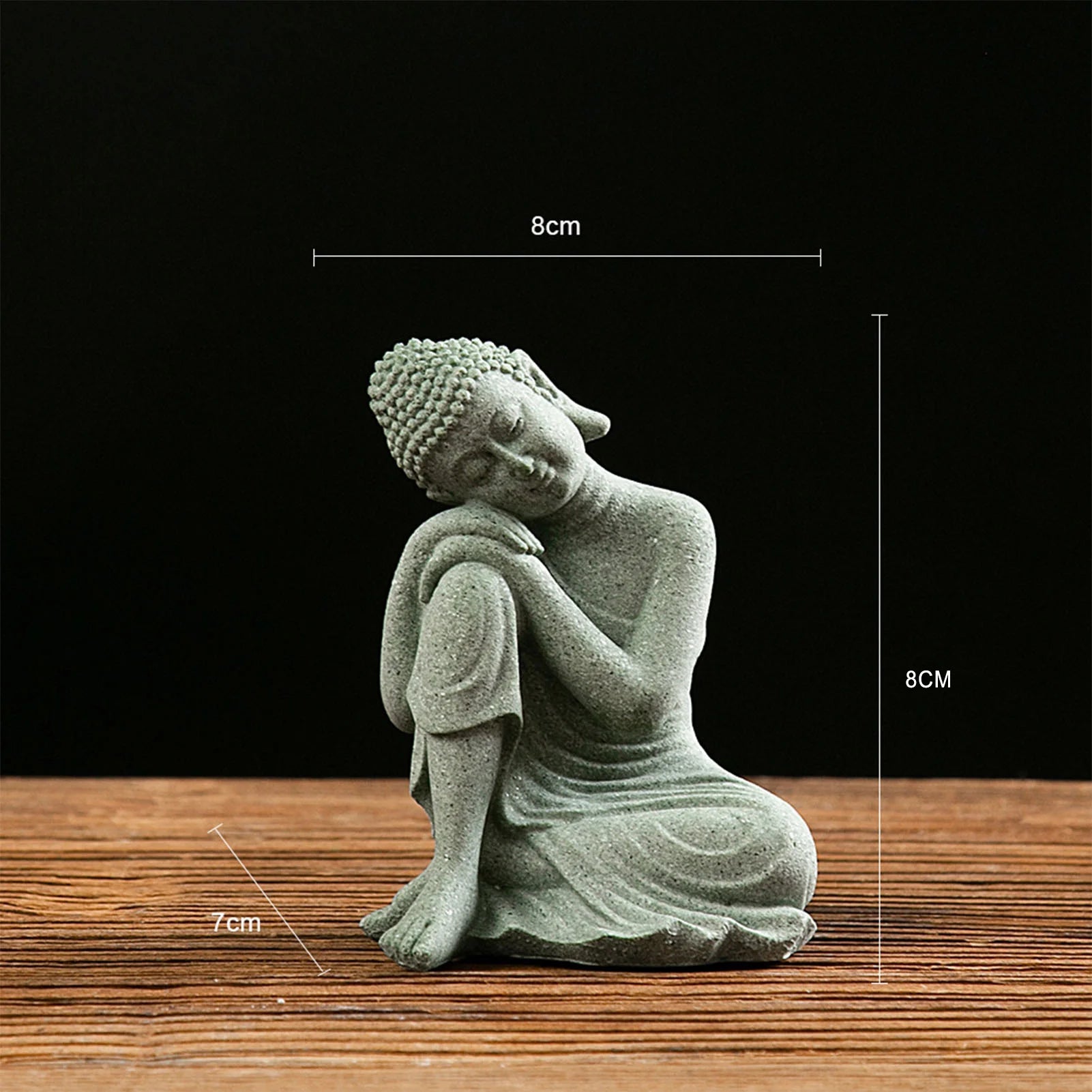 Meditating Buddha Statue Sculpture Creative Craft Tabletop Statue for Birthday Gifts New Year'S Gifts