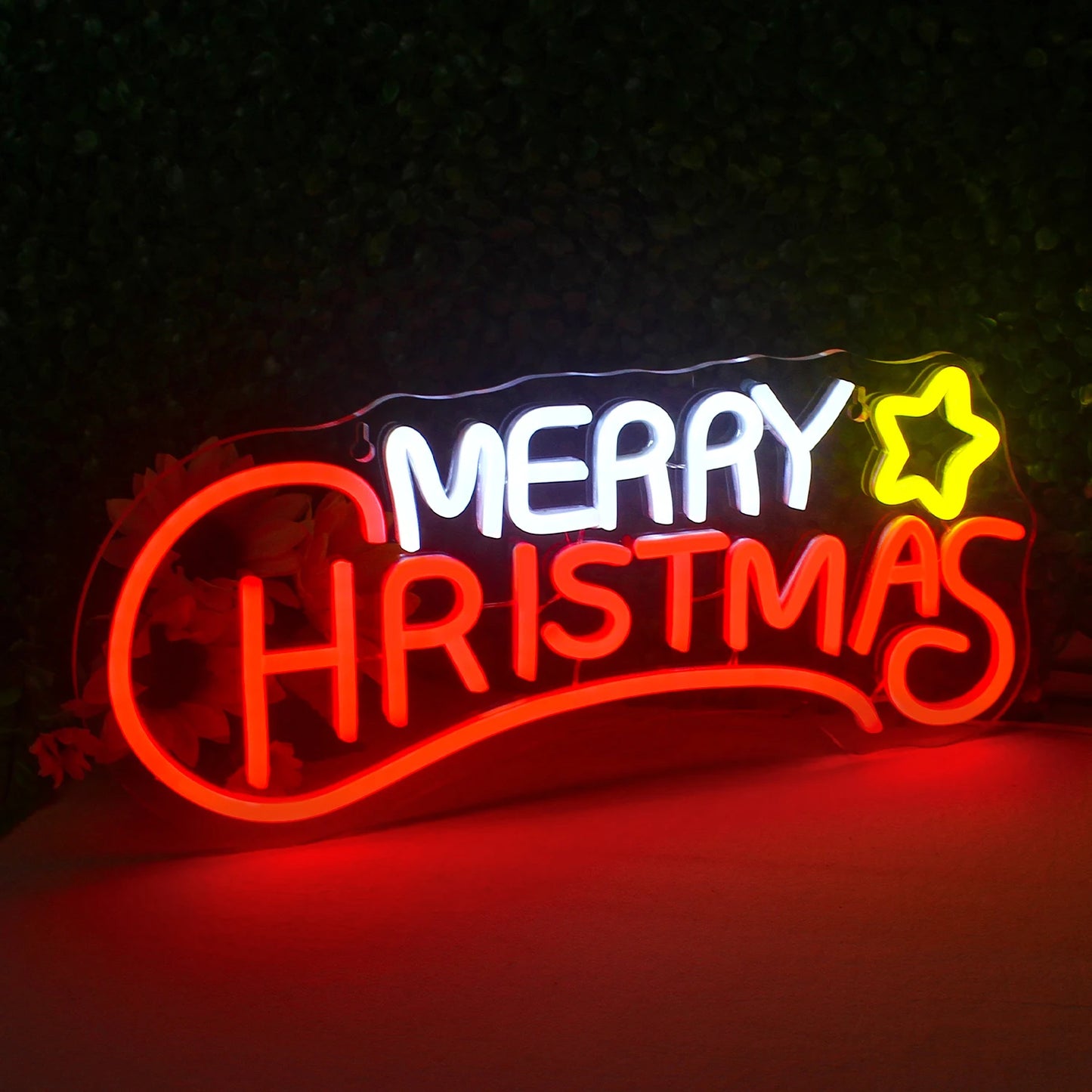 Merry Christmas Neon Sign Led Neon Light Christmas Decoration Indoor for Bedroom Party Bar Christmas Decorations Art Wall Decor