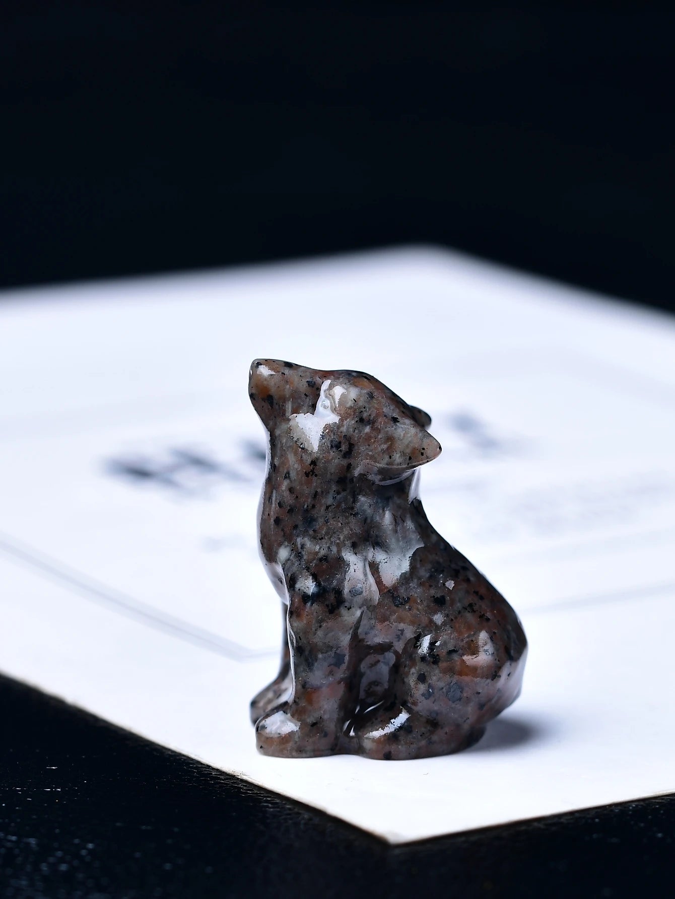 Natural Crystal Carved Wolf, a Perfect Choice for Home Decoration as a Crystal Gift Ornament, a Great Option for Healing Crystal