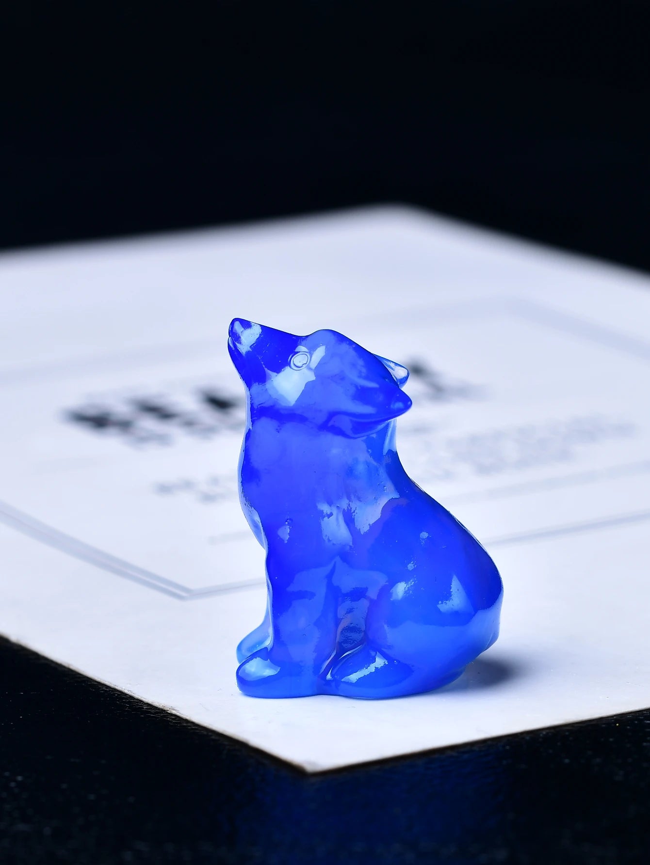 Natural Crystal Carved Wolf, a Perfect Choice for Home Decoration as a Crystal Gift Ornament, a Great Option for Healing Crystal