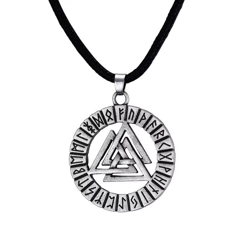 Men'S OM Necklace round Ohm Pendant Adjustable Yoga Spiritual Jewelry