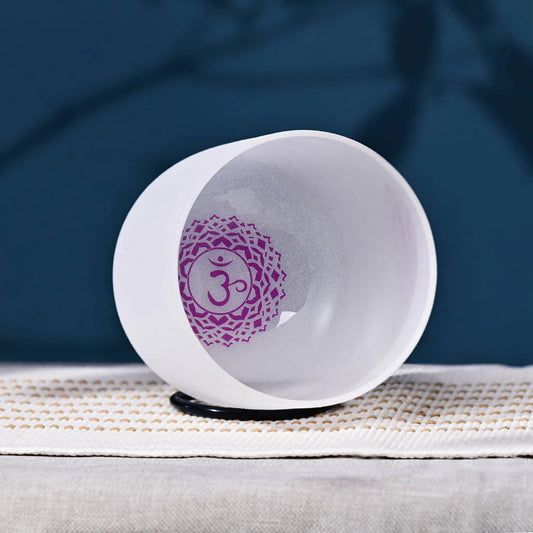 B Note Crystal Singing Bowl - Crown Chakra Meditation Bowl